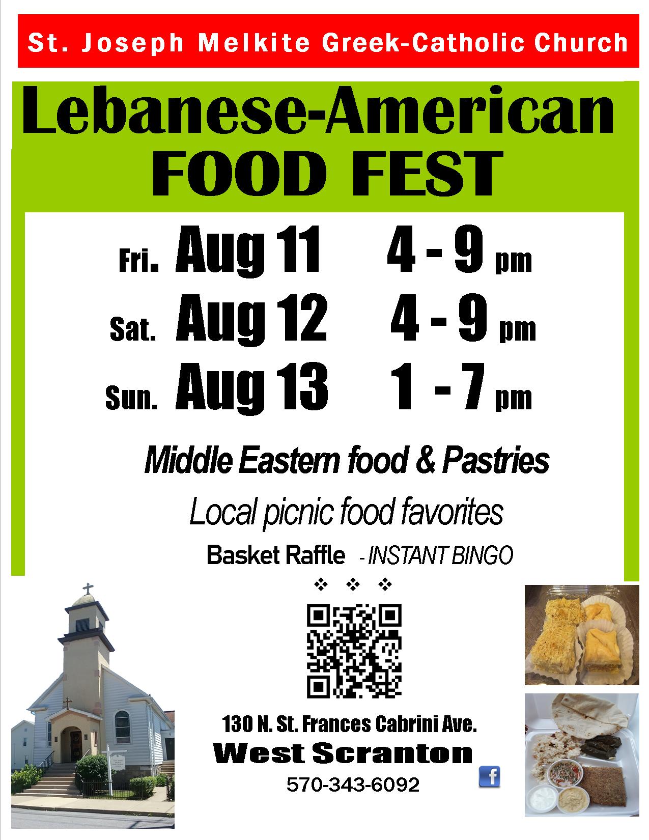 Food Festival - Saint Joseph Melkite Greek Catholic Church